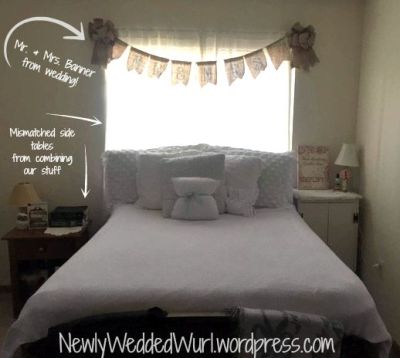 Our Simple shabby-chic mismatched bedroom|Apartment Life: Home Tour |newlyweddedwurl.wordpress.com